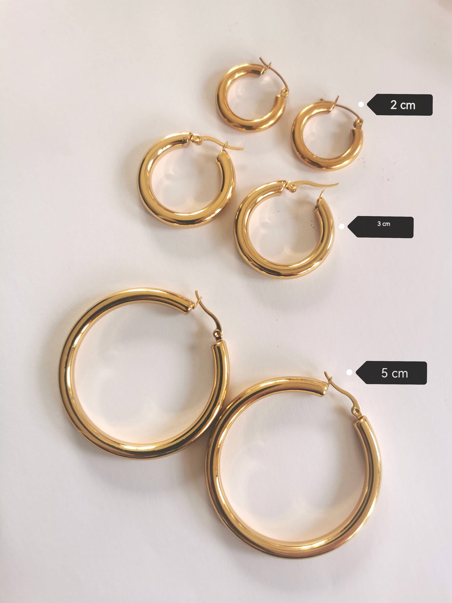 Boucles d'oreilles créoles en acier inoxydable avec pampilles (fleurs) bleu en Fimo – faites main & interchangeables (Copie) (Copie) (Copie) (Copie)