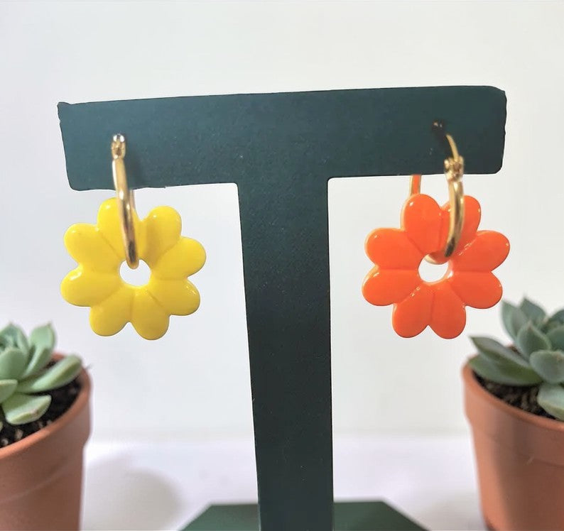 Pampilles en Fimo faites main - collection été – uniques & interchangeables pour créoles