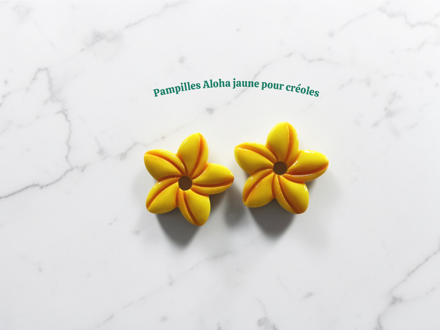 Pampilles Aloha – Fimo artisanale – Breloques interchangeables pour créoles – Bijoux faits main
