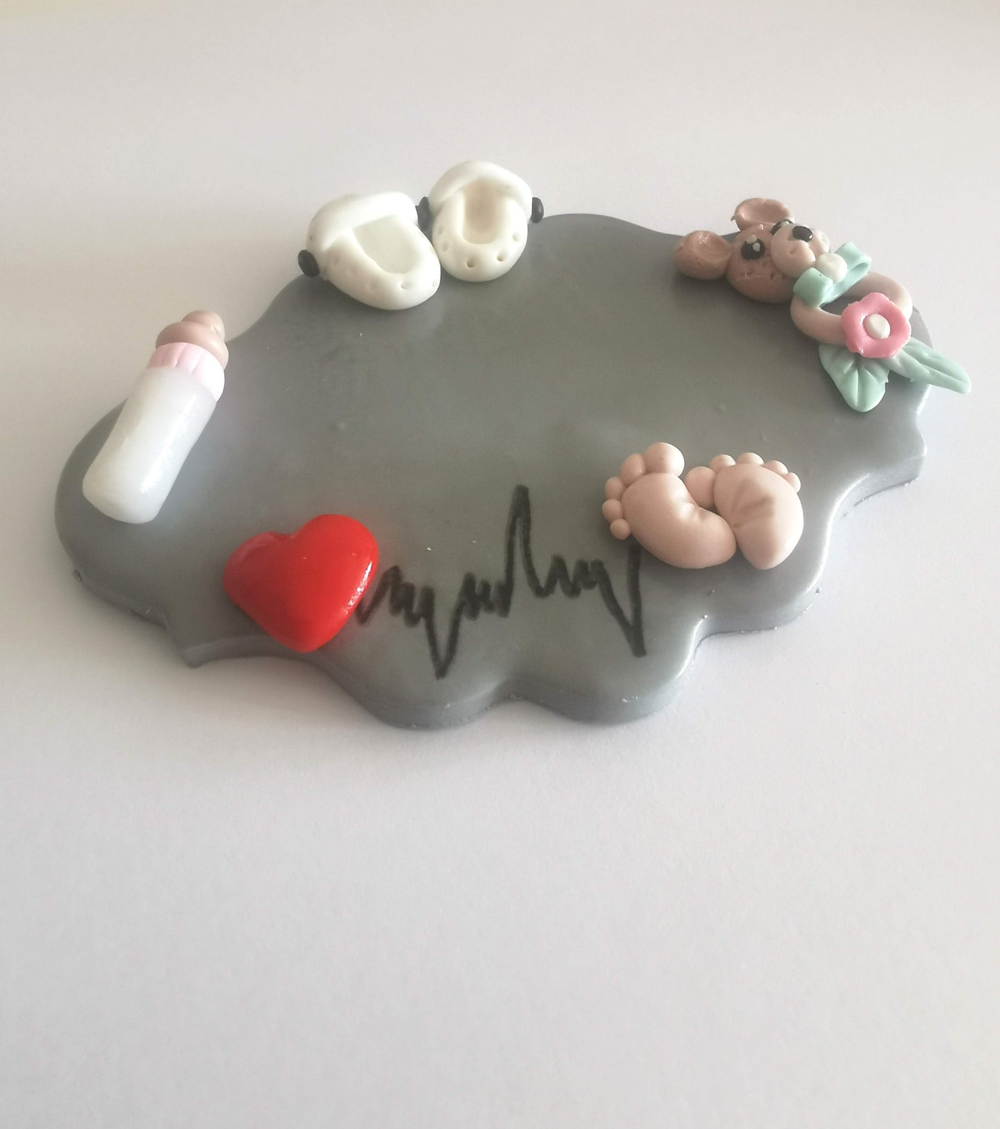 Badge métier personnalisé en pâte polymère (Fimo)