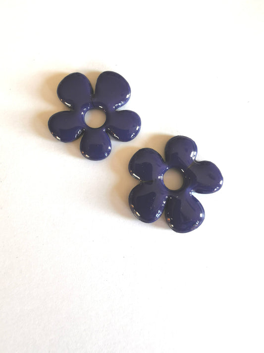 Pampilles chocolat en Fimo pour boucles d’oreilles – Fait main & interchangeables, avec ou sans créoles.