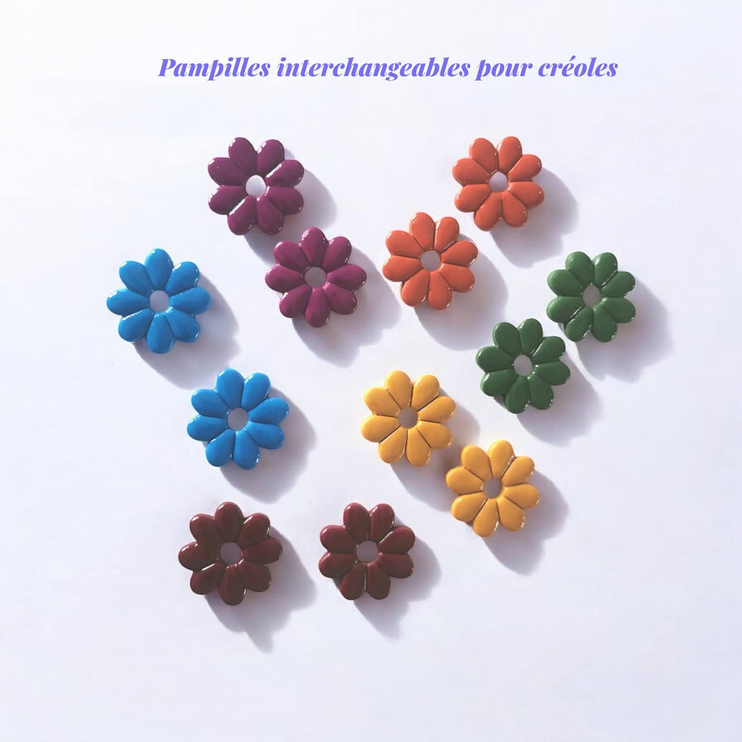 Pampilles en Fimo faites main – uniques & interchangeables pour créoles