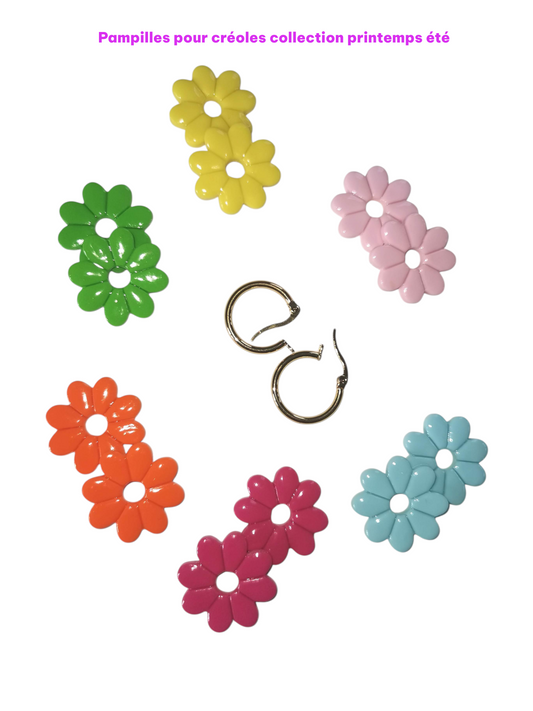 Pampilles en Fimo faites main - collection été – uniques & interchangeables pour créoles