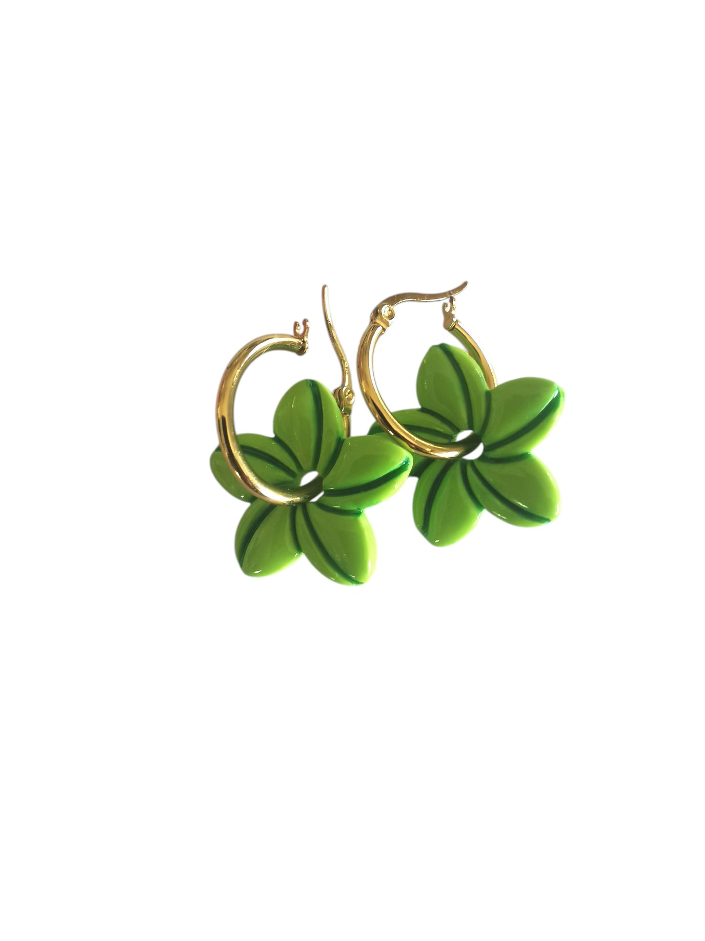 Pampilles Aloha – Fimo artisanale – Breloques interchangeables pour créoles – Bijoux faits main