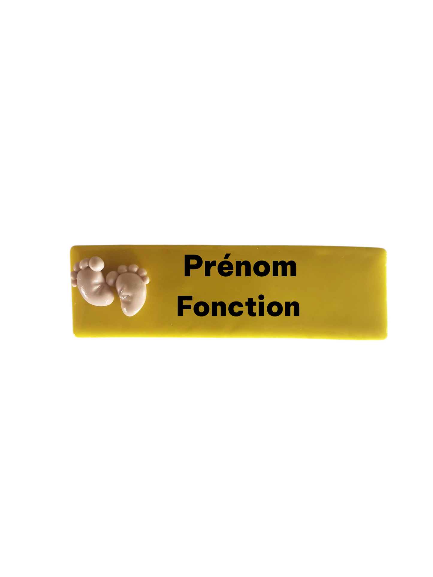 Petit badge prénom personnalisé – Badge professionnel Fimo pour infirmière, sage-femme, auxiliaire, crèche Couleur et attache au choix