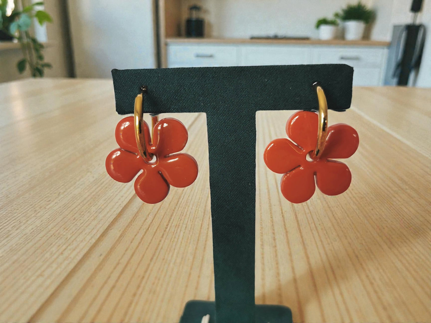 ✨ Pampilles Terracotta Interchangeables – Fleurs &amp; Formes Organiques