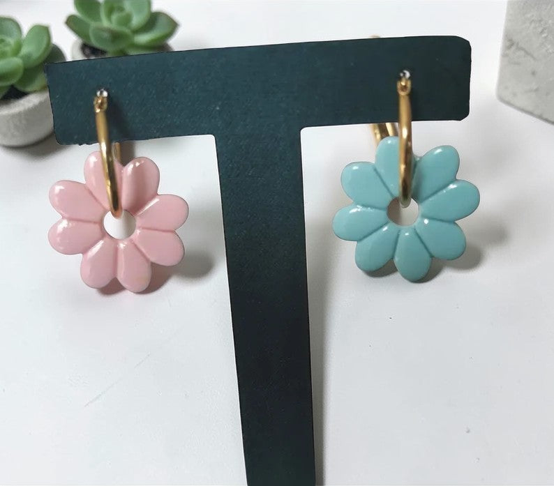Pampilles en Fimo faites main - collection été – uniques & interchangeables pour créoles
